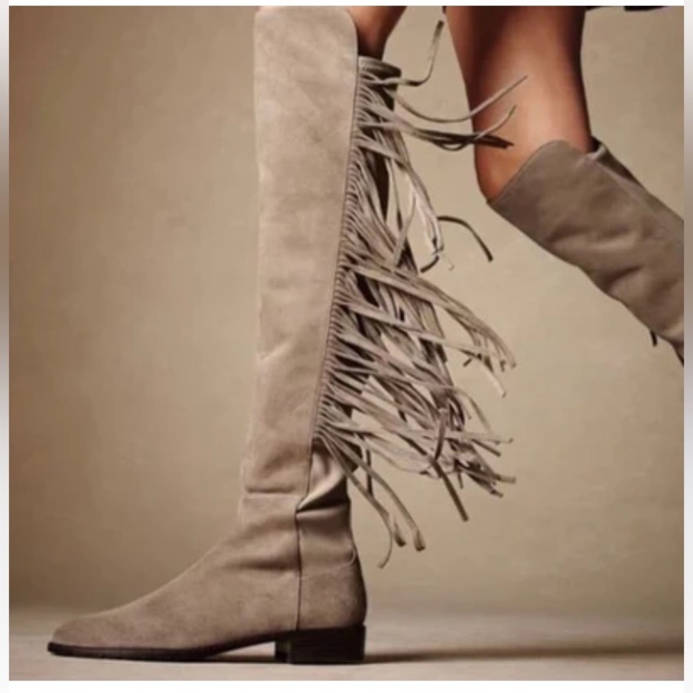 Stuart Weitzman Mane Boots on trend with Cowboy / Western Fashion NWT & Box